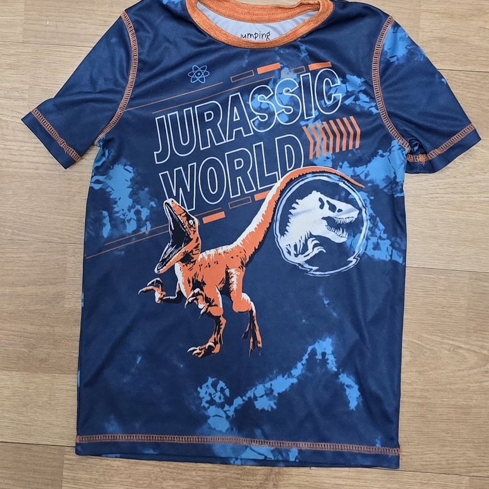 jumping beans Navy & Orange Jurassic World Graphic Tee